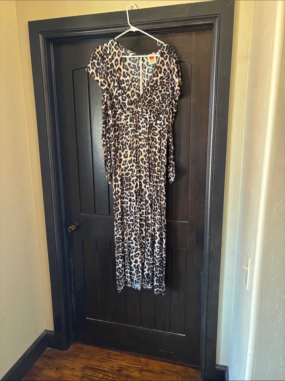 Farm Rio Natural Skin Cream Midi Dress
